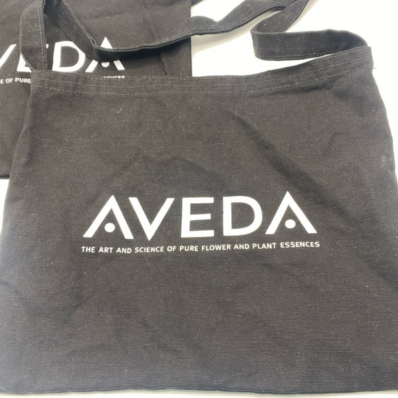 AVEDA Natural Canvas Crossover Sling Bags Set If 2 Black - Picture 2 of 5